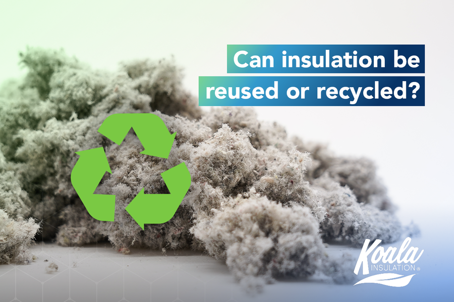 Can insulation be reused or recycled?
